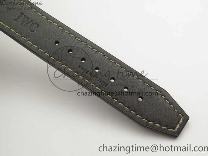 MIROTIME 0310 SmartChoice Mark XVIII IW327006 Titanium M+F 1:1 Best Edition Black Dial on Brown Leather Strap A 7145